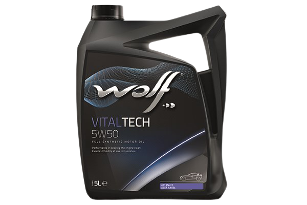 Моторное масло Wolf VitalTech 5W-50, 5л  (WOLF: 231175)